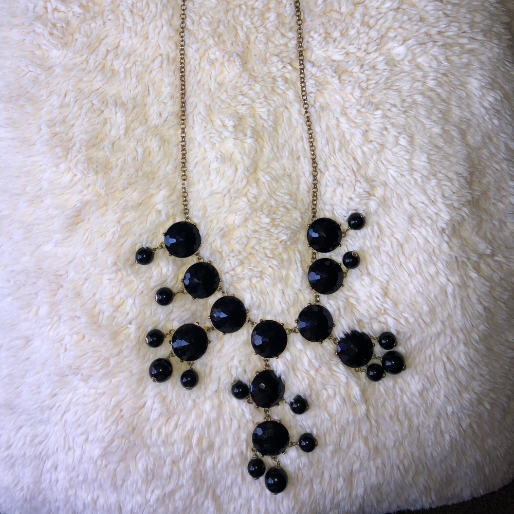 Jcrew Black Bubble Necklace